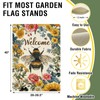 Welcome Spring Summer Bumble Bee Large Decorative House Flag