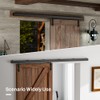72"/6FT Box Rail Hardware Heavy Duty Sliding Barn Door Track,
