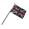 Thin Red Line Union Jack 6" x 4" Flag With