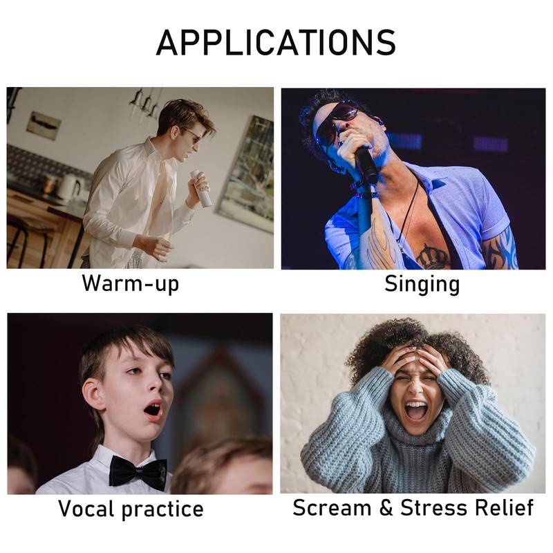 Vocal Dampener for Singing Practice, Performers, Stress Relief, Vocal Steamer