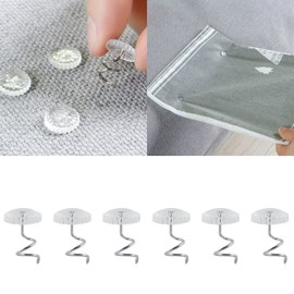Upholstery Clear Heads Twist Pins Loose Chair Headliner Screws Fasteners for Slipcovers Bedskirts Soaf Couch(Pack Of 30)