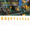 100pcs Tantalum Capacitor Assortment - 16V, 1UF to 100UF, 10