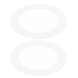 PATIKIL 3.58" ID 4.92" OD Goof Anillos para Empotrada Luz, 2 Paquete Brillo Blanco Goof Adorno Anillo Iluminación Accesorio para Techo Pared Empotrado Lata Focos