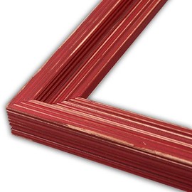 The Rusty Roof Distressed Cimarron Colonial Red Picture Frame-Solid Wood, 12x18
