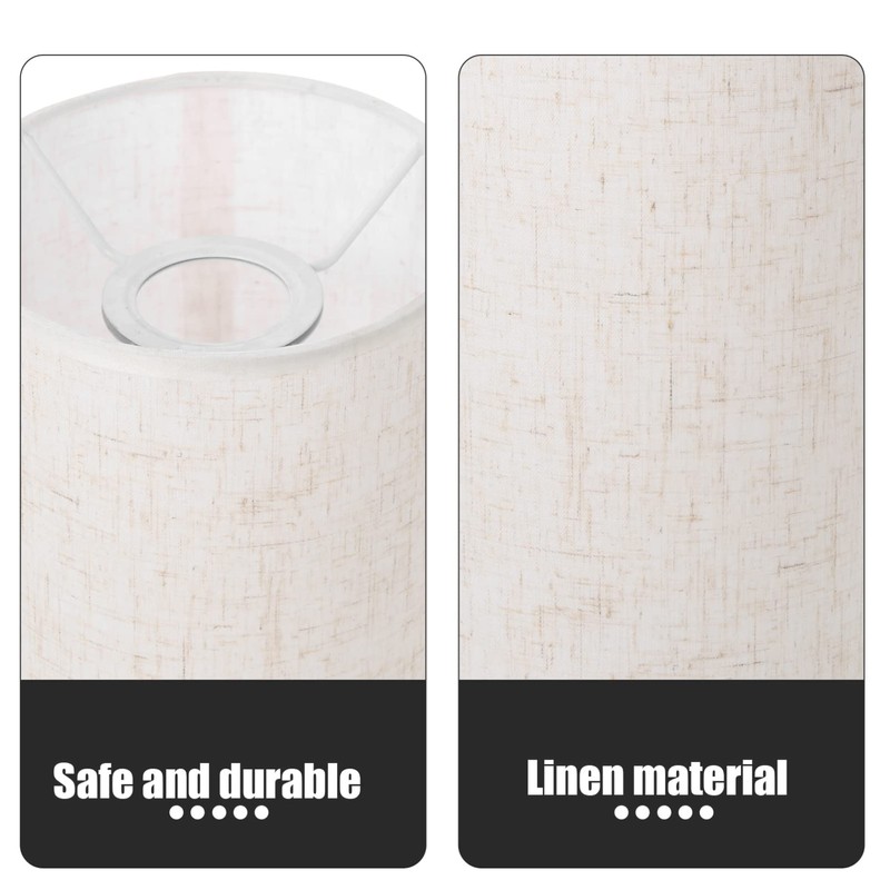 Beavorty Table Lamp Shade Lampshade Linen Ceiling Light Lamp Cover