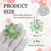 MECCANIXITY 2Pack Ceiling Fan Pull Chain, 24 Inch Decorative Ornaments