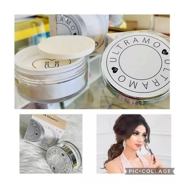 Ultramo Matte Finish Loose Powder Utramo, Polvo Traslucido Suelto