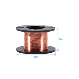 5pcs Enamelled Copper Wire Keenso 0.1 mm Enamelled Copper Wire Wrap Wire Repair Lacquer Wire Length 15 m Electric and Electronic