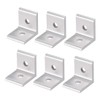 sourcing map Inside Corner Bracket for 3030 Series Aluminum Extrusion