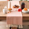 DII Woven Basic Tabletop Collection Chevron Table Runner, 15x72, Spice