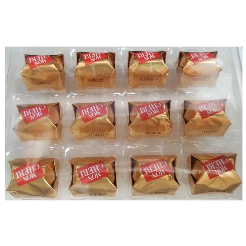 Ferrero Mon Cheri Hazelnut Chocolates 12 pieces (2 Packs)