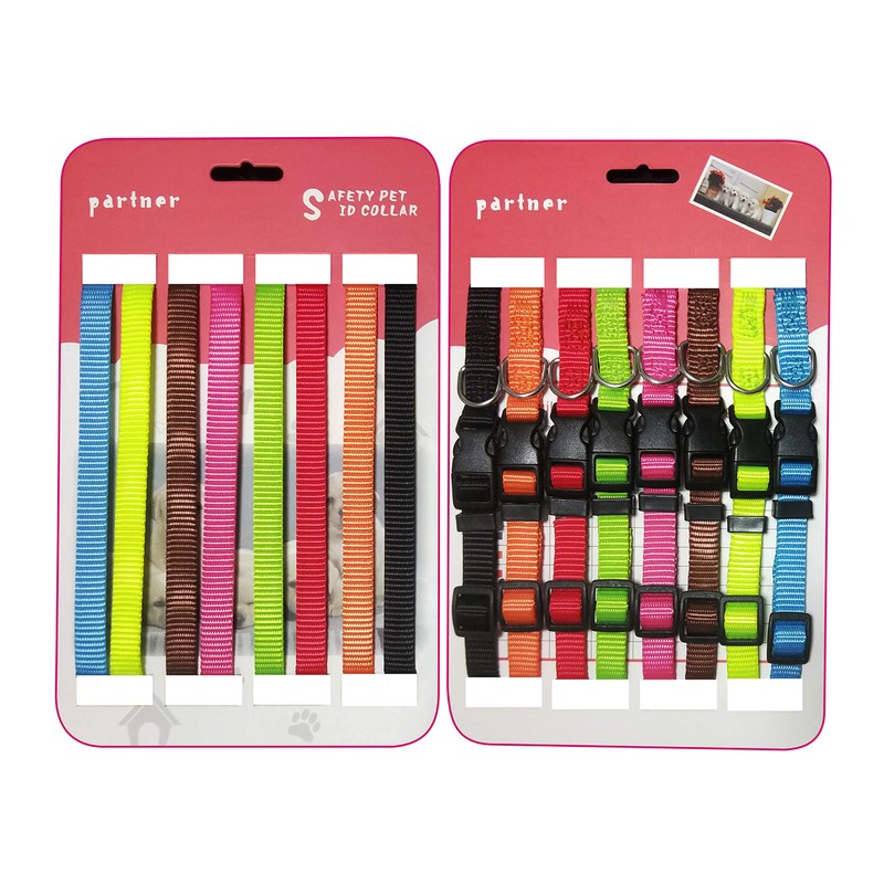PARTNER Puppy ID Collars Identification Whelping Super Soft Nylon Adjustable