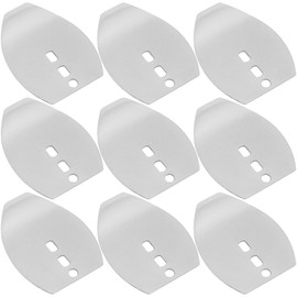 SG Store 50Pcs Original Stainless Steel Swim Jig Dancer Blades Chatterbait Blades Spinner Blades Freshwater Saltwater, 44x34.7mm Thickness 0.5mm