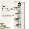 Door Hanging Cat Shelf - Stable & Safe 4-Levels Over