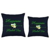 Happiness is Herbal Tea Funny Tea Lovers Design Throw Pillow