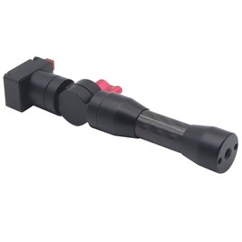 CS PRIORITY 1/4 Cold Shoe Quick Release Riding Extension Pole Aluminum Carbon Fiber Quick Release Mount Bracket 15mm Carbon Fiber Tube Compatible with Action Cameras (1 4 Quick Release 136mm)