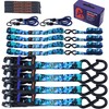 A ANTELOPE Ratchet Tie Down Straps, 4 Pack of 15',