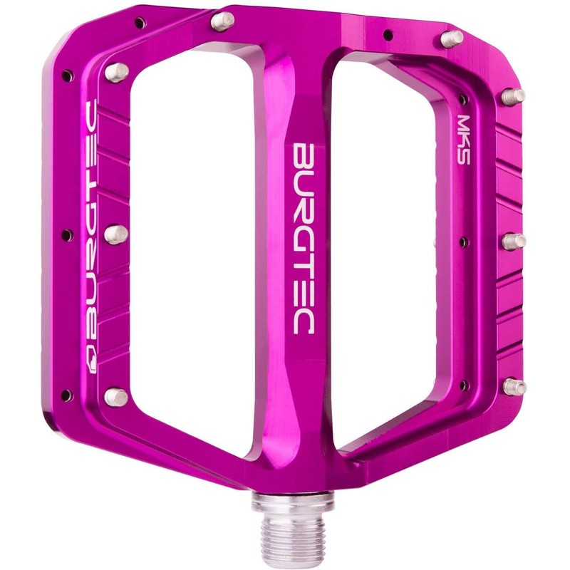 Burgtec Penthouse Mk5 Flat Pedals Red, Crmo