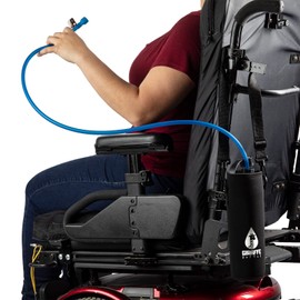 Giraffe Bottle Journey Hydration System, Insulated Stainless Steel Bottle, 36 inch / 91 cm Journey Straw, with Neoprene Bottle Carrier