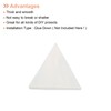 QUARKZMAN 200 g Glass Mosaic Triangle 14 mm White Glass