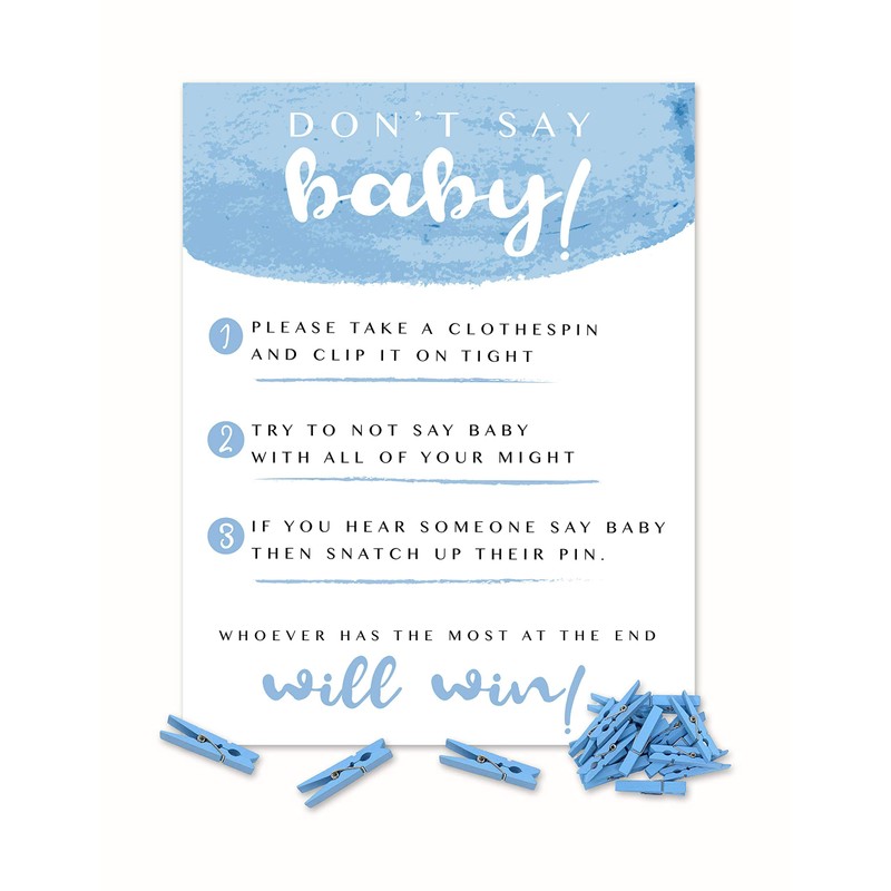 Shower Games & Co. Don't Say Baby Game for Boy