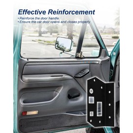 EMIHO Car Door Handle Reinforcement Plate Kit Fit for Ford F-Series Bronco 1980-1997 Replace F006