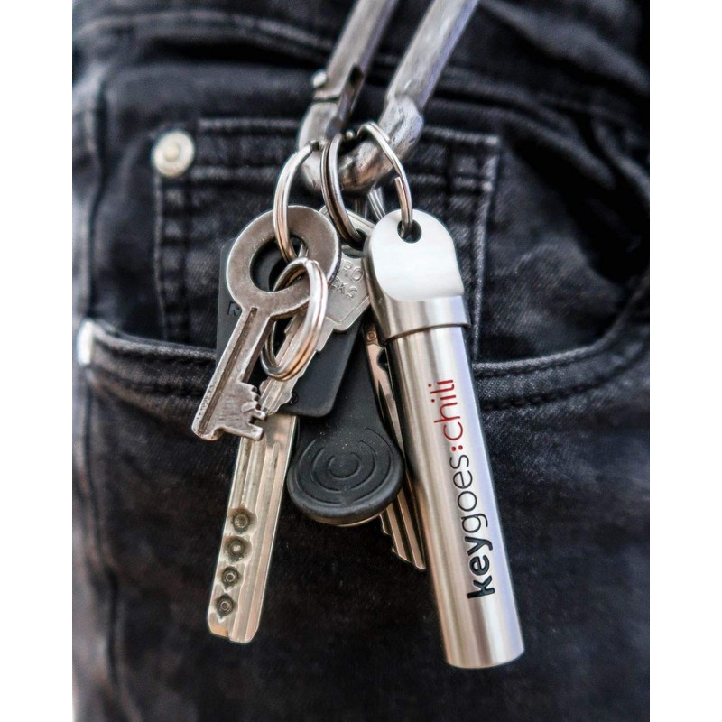 Salt Shaker to go Keychain by KEYGOES | Incl. 2