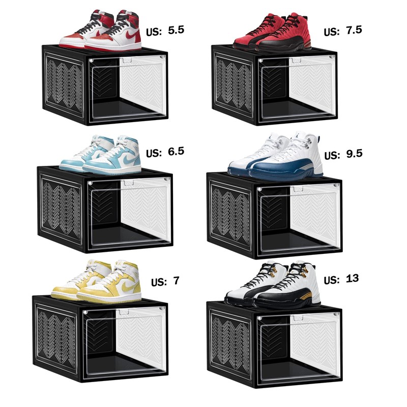 Shoe Boxes Shoe Containers Shoe Organizer for Closet, Shoe Storage