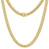 CaptainSteeL Stainless Steel Cuban Link Chain Necklace for Men