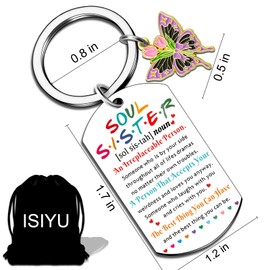 Sisters Birthday Gifts Ideas Big Sister Gifts for Girls Women Soul Sisters Gifts from Sister Best Friend inspirational Unique Small Gifts for Adults Teens Best Sisters Ever Christmas Stocking Stuffers