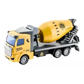Deluxe Set 3x Camiones Construcción Juguete Excavadora Mezcladora
