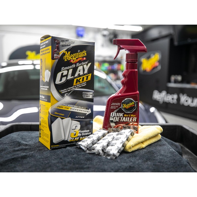 Meguiar's G191700 Smooth Surface Clay Kit, Safe and Easy Car