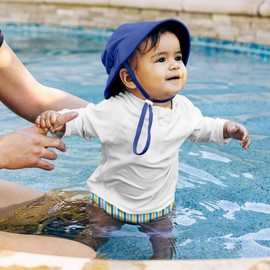 green sprouts Baby Toddler Eco Snap Swim Diaper - Multicolor Stripes - 6mo