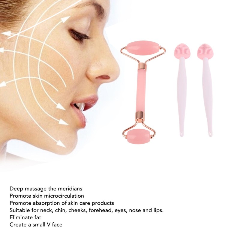 Face Massage Roller Double Headed Promote Circulation Skin Lifting Tightening