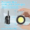 2 Pack COB Small Keychain Flashlight,1000Lumens Bright Rechargeable Keychain Mini