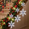 [Timer] Christmas Window Decorations, 3 Pack Snowflake Christmas Window Lights