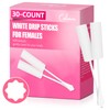 (30-Pack) Calvana White Drip Sticks for Females, Drip Stick Absorbing