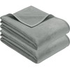 Erwin Müller Trieste Blankets Pack of 2 Cotton Blend Silver