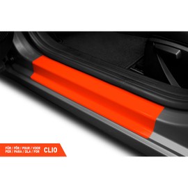 Luxshield Car Door Sill Protector for Renault Clio 5 (V) BJA I 2019-2026 - Protective Film Car Door Accessories Trim Paint Protection Film Transparent