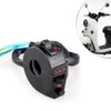 Qiilu Indicator Switch Motorcycle, Motorcycle Handlebar Horn High/Low Beam Indicator