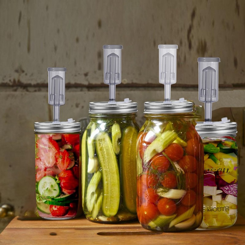 Galssmagic 32 oz Fermentation Jar,2 Pack Fermentation kit with Fermenting