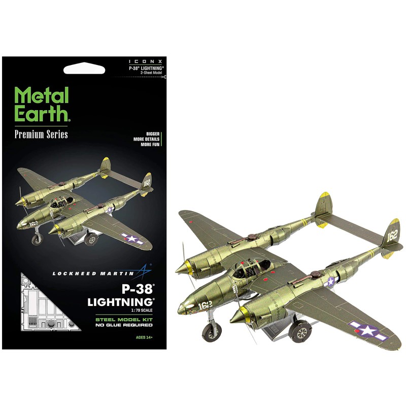 DCD Model Kit Lockheed Martin P-38 Lightning Fighter Aircraft #162