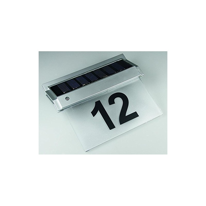 Solar house number lamp