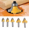 5 Pcs Round Over Router Bit 8mm Shank Carbide Corner