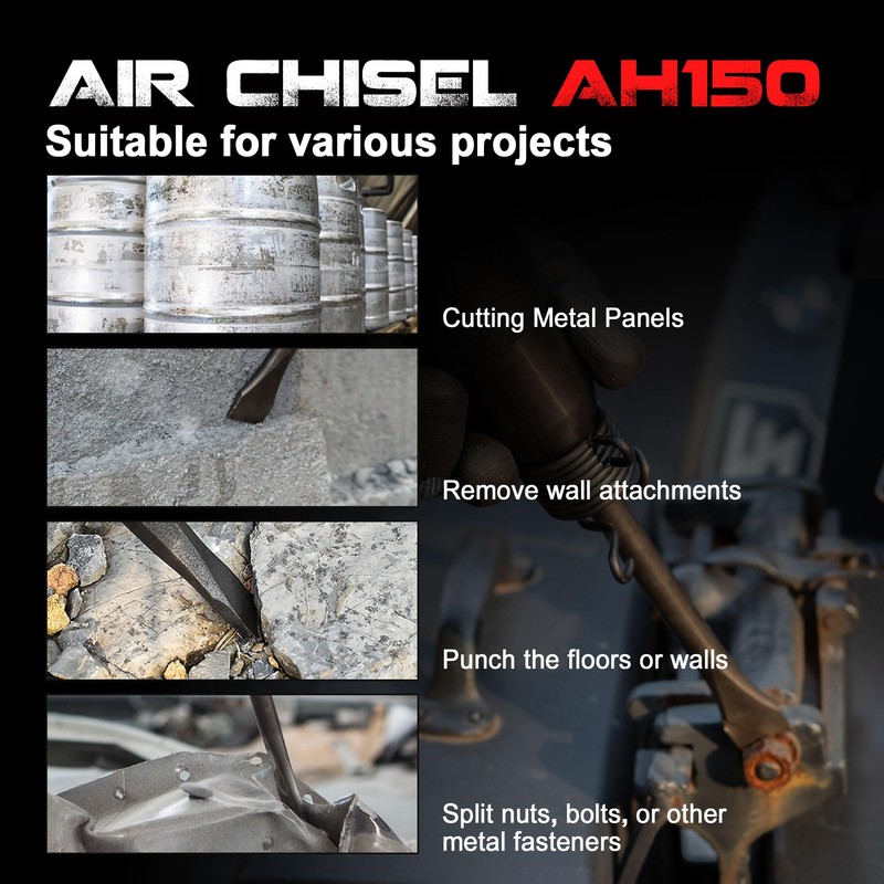 UW-AH150 Short Barrel Air Hammer Kit with Quick Change Retainer