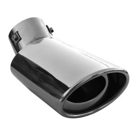 Rumplex Exhaust Trim Oval Stainless Steel Sports Exhaust Tailpipe End Pipe Trim Exhaust Tips Tailpipe Trim Silencer Tip Universal Exhaust Pipe Chrome Rustproof