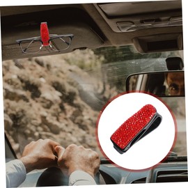 ibasenice 2piezas Sujetadores De Gafas Visera Solar Clip Organizador para Automóvil Resistente Visera Auto