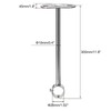 TOP-VIGOR Ceiling-Mount Bracket 25mm Dia, 300mm Height Wardrobe Pipe Bracket