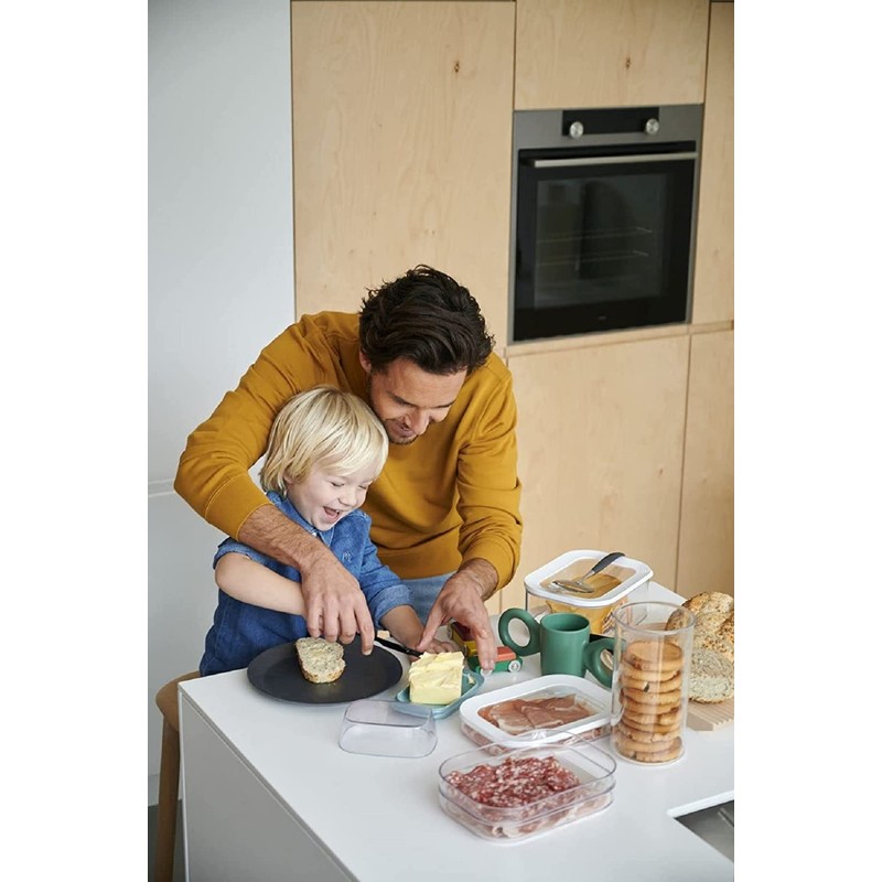 Mepal Modula 3-Ply Nordic Green Cold Meat Box - 1650