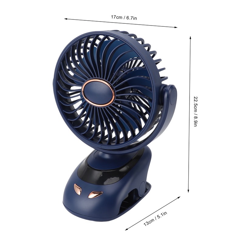 Small USB Desk Fan 5 Speed Mini Personal Fan Air
